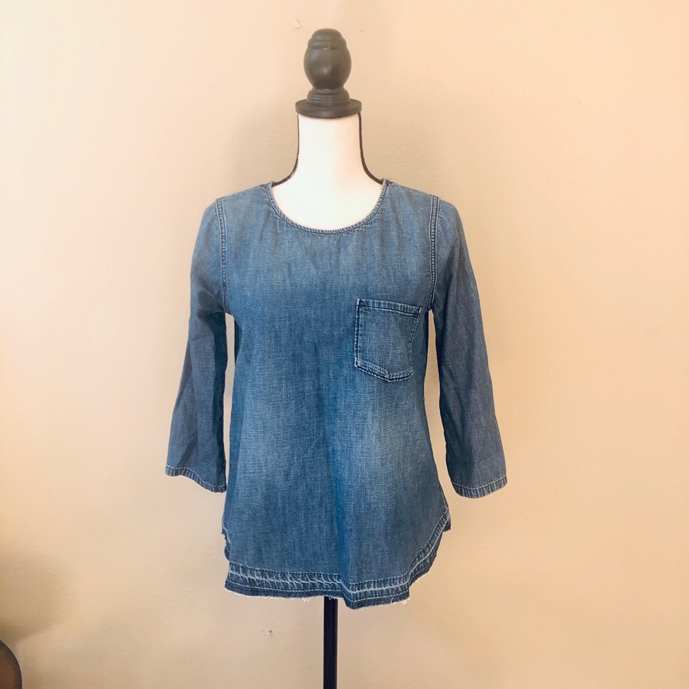 Made we'll denim top